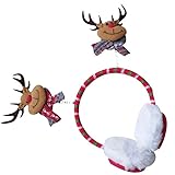 イヤーマフ 冬 レディース クリスマス 暖かい イヤーマフ サンタクロース(b)