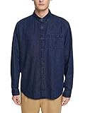 ESPRIT Herren 992CC2F302 Hemd, 901/BLUE Dark WASH, XXL