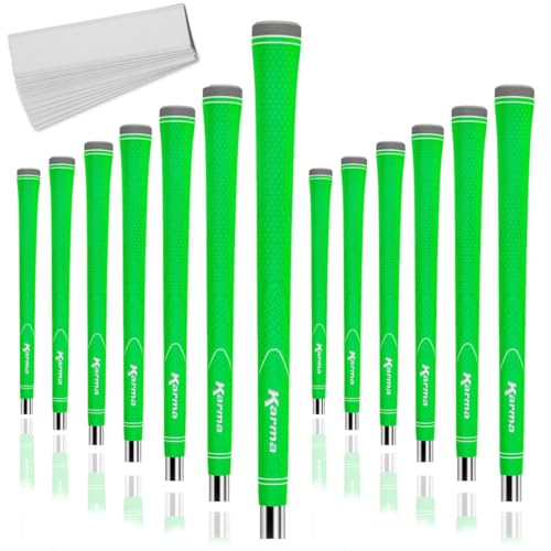 Karma Neion II Green Golf Grips, Men's Standard Size, 13 Pack