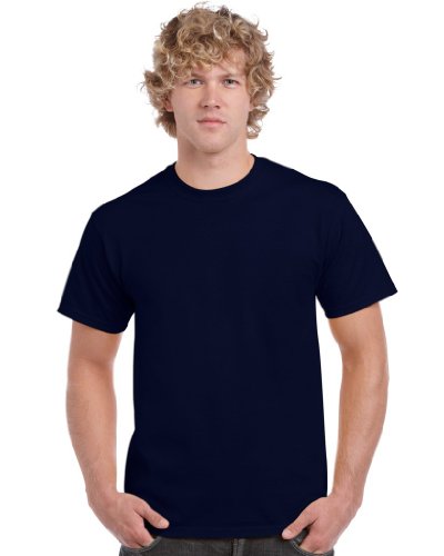 Gildan Herren T-Shirt Adult Ultra Cotton, Einfarbig, Gr. X-Large, Blau (Navy)