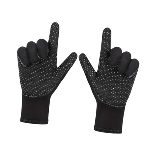 rockible Diving Gloves 3mm Neoprene Gloves Soft Flexible Hand Protection Five Finger for Underwater Surfing Water Sports Scuba Skiing, S