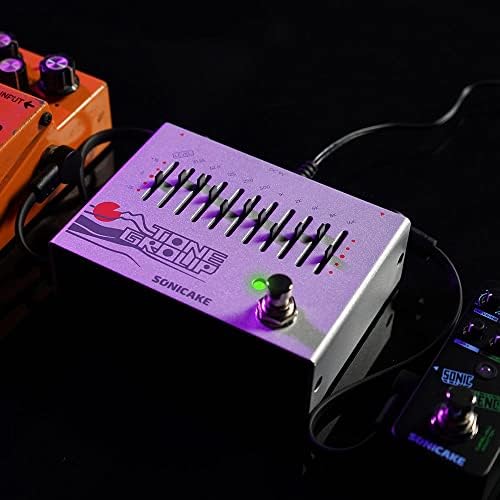 SONICAKE Pedał Gitarowy 10-pasmowy Korektor EQ Gitara Efekty Basowe Pedał Grupa Dźwięków