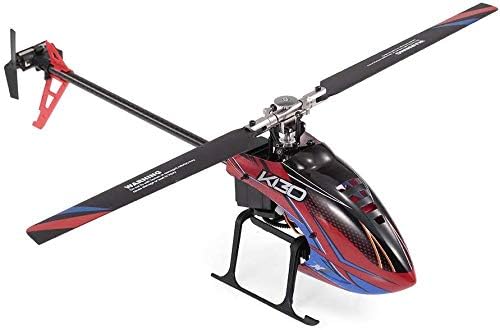 Rc Remote Control Helicopter Aircraft Toys Brushless Single Paddle with Gyroscope 2.4Ghz 6 Channel for Children and Adult Beginners Red