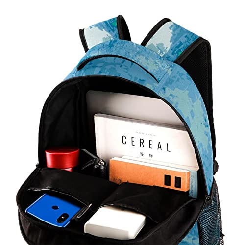 Sac à dos de voyage décontracté au design géométrique et finitions soignées - 4