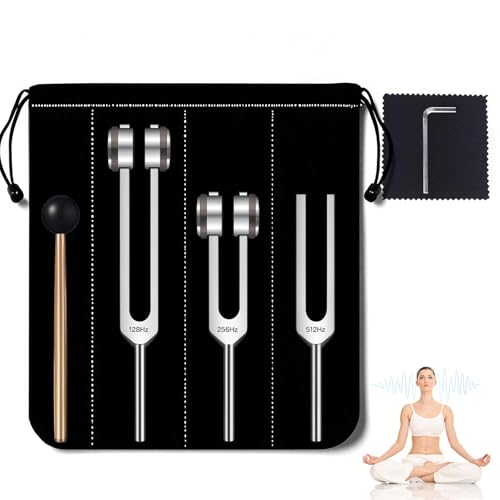 Tuning Forks for Healing Set - 128Hz 256Hz 512Hz Frequency