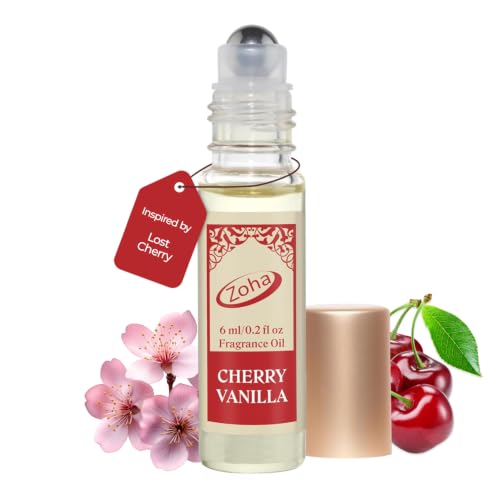 Zoha Cherry Vanilla Perfume for Women and Men | Impression of Tom-Ford Lost-Cherry | Alcohol-free Fragrance | 6ml Roller