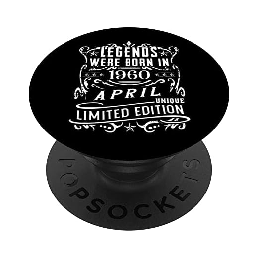 Cumpleaños Abril 1960 Edición Limitada Regalo April PopSockets PopGrip Intercambiable