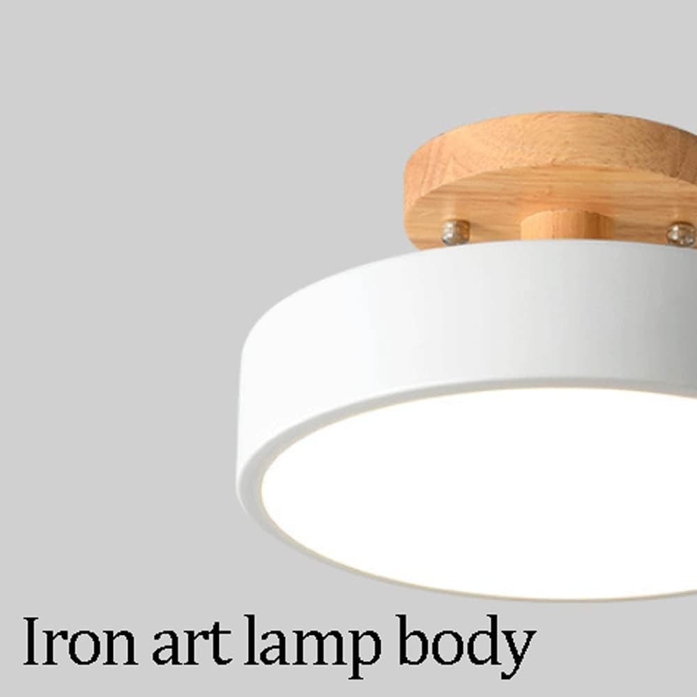 Color Metal Ceiling Light,Simple Fashionable Decoration Lighting Fixtures,Three-Color Temperature Adjustable Ceiling Lamp,Indoor Eye Protection Close to Ceiling Light Fixture