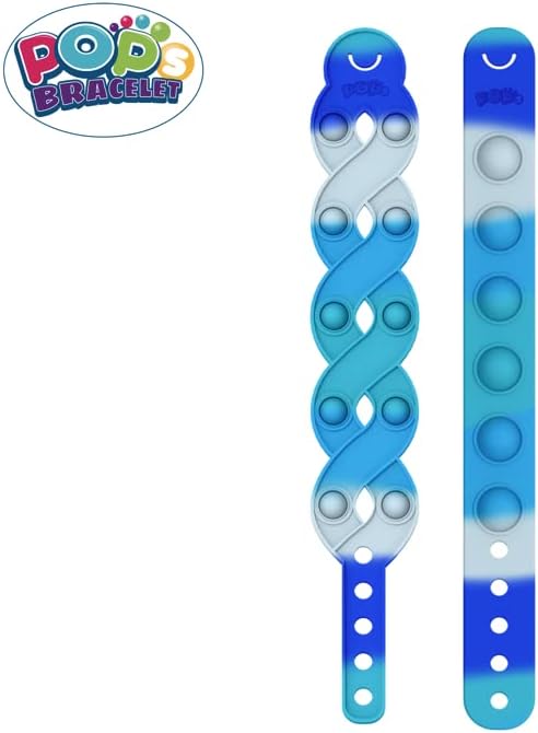 Miniatura 7 de Stylus Worldwide Mini Micro Pop It Fidget Toy 2 Pack (azul blanco)