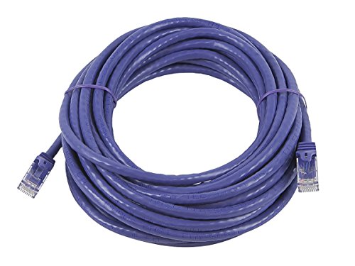 image for Monoprice Cat5e Ethernet Patch Cable - 25 feet - Purple | Snagless RJ4