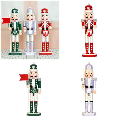 Casse-noisette bois avec perles Z3630 déco Noël classique