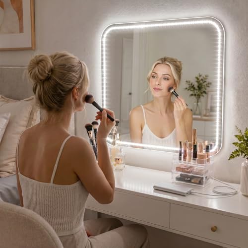 Image of PANGTON VILLA Vanity Lights for Mirror, 13FT Dimmable 6000K LED Light Strip
