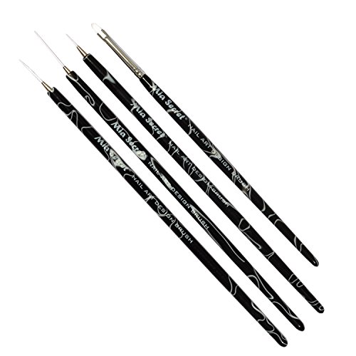 Mia Secret 4 Pcs Professional Nail Art Design Brush Set