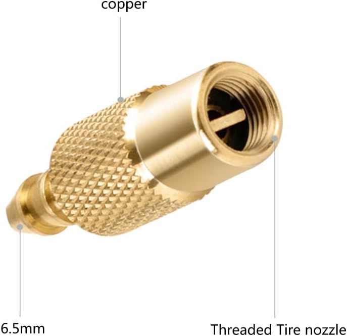 Air Chuck Closed Straight Lock-On Tire For Inflator Nozzle Adapter Clip Type-Valve Connector Gauge Compressor Inflatable Nozzle Replacement Kit Large Compressor Quick Connect Hose With Gauge