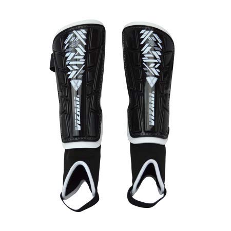 Vizari Malaga Soccer Shin Guards (Black, Adult Large)