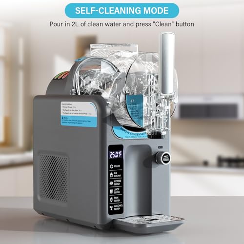Image of Ice Cream Machine Frozen Drink Maker, Slushie Machine for Home - Slushy Machine Maker No Ice Needed Self Cleaning, 5 Preset for Soft Serve Ice Cream, Slushie, Margarita, Frappes, Milkshake