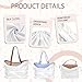 10 Pcs Dust Bags for Purses and Handbags Silk Dust Cover Bag for Handbags Purses Shoes Boots Silk Drawstring for Storage, 3 Sizes(White)