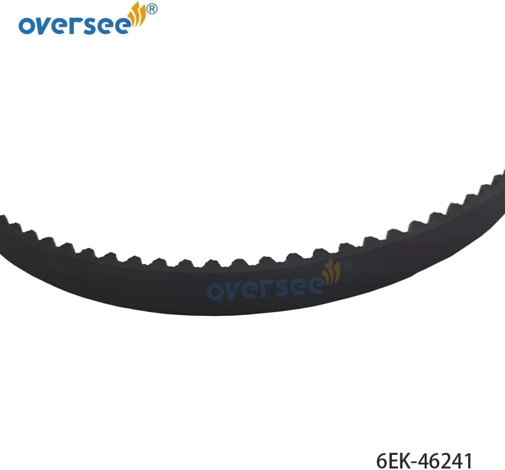 OVERSEE 6EK-46241-00 Timing Belt for Yamaha Outboard Motor V-Belt 4T 115HP 2014 to 2021 New Version 6EK-46241-00-00; 6EK-W4624-00