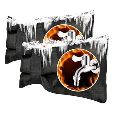 Outdoor Faucet Covers for Winter Freeze Protection, Outside Garden Faucet Socks, Reusable Hose Bib Covers Winter Faucet Insulation Cover Socks, Hose Bib Covers for Winter-2PACKS