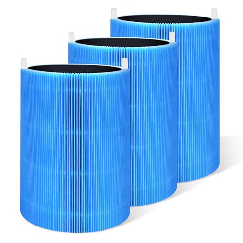 Image of 3 Sets Blue 411 Replacement Filters Compatible with Blueair Blue Pure 411 Air Purifi-er