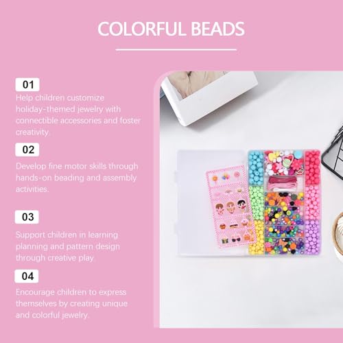 Cuentas para pulseras de la amistad con kit de manualidades creativas para niños 5