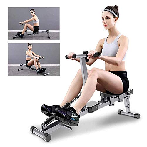 Image of Foldable Rowing Machines Rowing Machine for Home Use Foldable Mute Easy to Store Home Fitness Machine Apply to Indoor Very Much Safe and Healthy Exercise