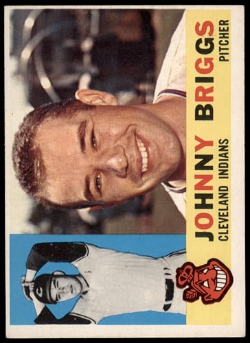 1960 Topps # 376 Johnny Briggs Cleveland Indians (Baseball Card) EX Indians