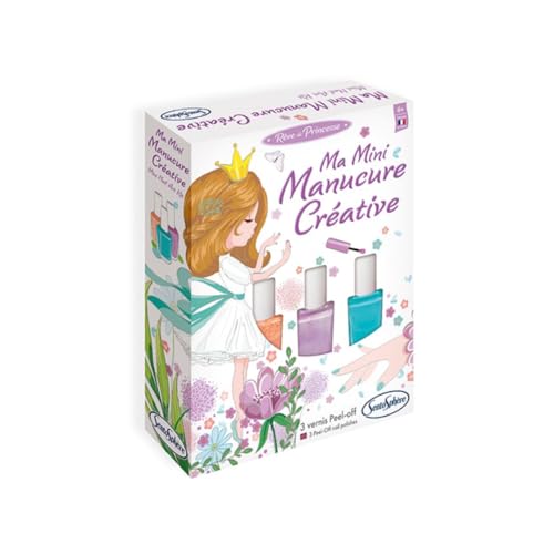 Sentosphère | Ma Mini Manucure Créative Nacrée | Kit Vernis Enfant Peel-Off sans Solvant | Activité Créative et Beauté | Fabriqué en France | Cadeau Fille dès 6 Ans