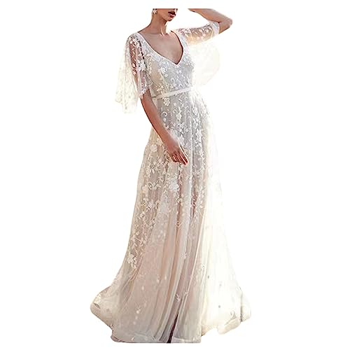 Robe de soirée dos nu en V chic pour vos galas et grands mariages mondains