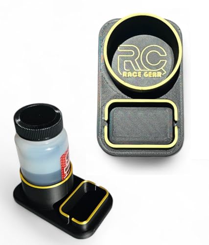 RC Race Gear - Tire Prep Bottle Holder with Brush Rest