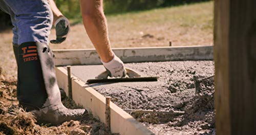 TREDS Rubber Concrete Boot, Pull-On Overboot for Construction, Mud & Snow, Size L/XL (12-13), 17" Ht, Black2