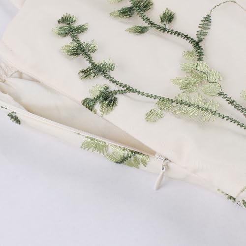 Image of Women's Tie Strap Tulle Prom Dresses Sweetheart Flower Embroidery Dress Short Formal Party Mini Homecoming Dresses