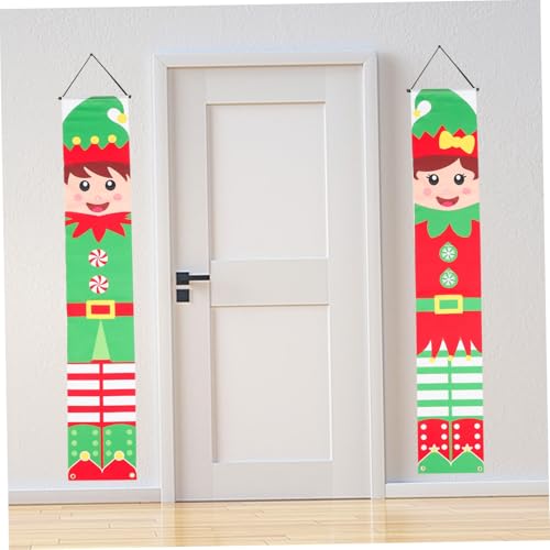 FRCOLOR Weihnachtsdeko Türcouplets aus Polyester Weihnachts Couplets...