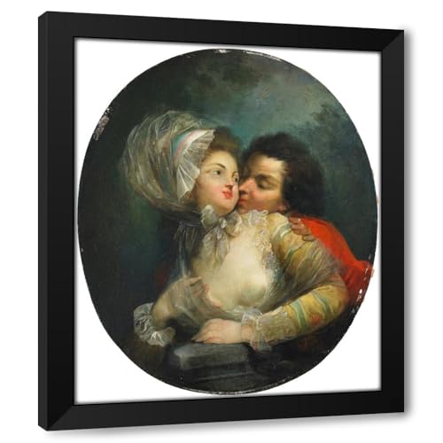 ArtDirect Couples Embracing Custom Framed Art Print Giclee Print or