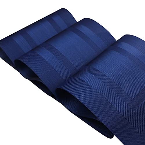 Gotcele Placemats Non-Slip Heat-Insulation Plastice Placemats And Tablerunner Washable Vinyl Placemat For Kitchen Dinner Table Set Of 7 (Blue) #TOP4