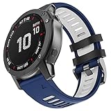 ISABAKE Correa para Fenix 7X/Fenix 6X/Fenix 5X, 26mm Quickfit Pulsera de Silicona para Garmin Enduro, Fenix 3/3 HR, Quatix 3