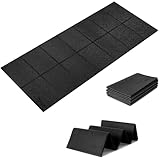 Novonova Esterilla de protección para Equipo de Ejercicio, Estera Fitness plegable 200*90cm, Suelo para gimnasio en casa 6mm para bicicletas estáticas, cinta de correr, Resistente Alfombrilla Protect