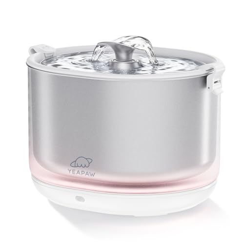 YEAPAW Stainless Steel Pumpless Water Fountain