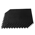 We Sell Mats 3/8 Inch Thick Interlocking Foam Carpet Tiles Durable Carpet Squares Anti Fatigue Support for Home Office or Classroom Use, 24 in x 24 in