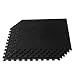 We Sell Mats Carpet Interlocking Floor Tiles 2'x2' (Black, 100 SQFT (25 Tiles + Borders))