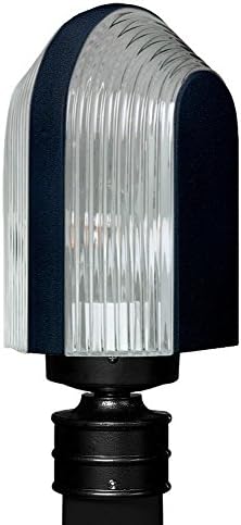 Lámpara exterior Besa One Light Post Mount negra 14.25 in miniatura 3