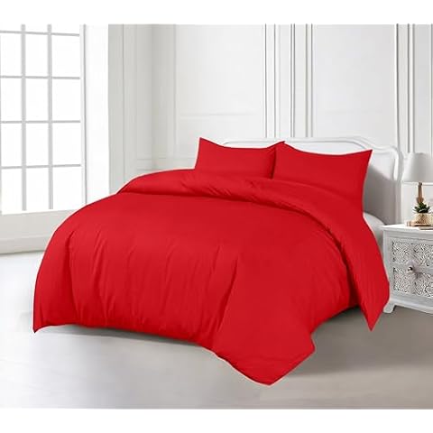 Crescent Collection Red Duvet Cover Set Cover