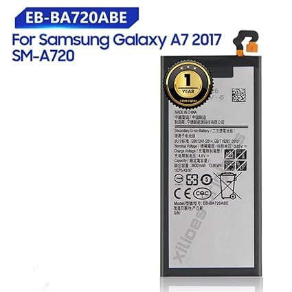 Image of BA720ABE Battery for Samsung Galaxy A7 2017 Version SM-A720 A720 Battery with 1 Year Warranty** (V16)