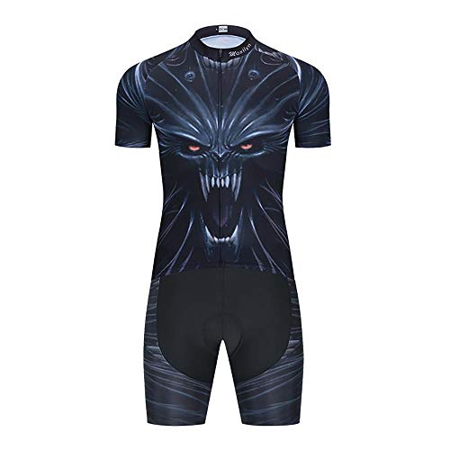 Cyclisme Maillot Manches Courtes+Gel 20D Dous-Vêtements Rembourrés Coolmax Shorts/Cuissard pour Homme Pantalon à Bretelle Vélo de Route VTT MTB Cover