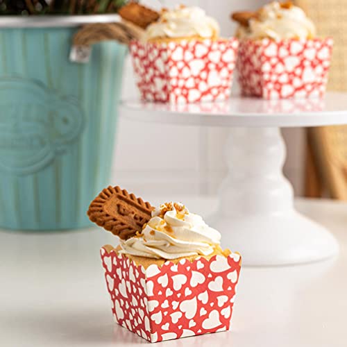 Starform 50Pcs Cupcake Baking Cups Square Cupcake Liners Disposable Baking Wrappers Muffin Cups Desserts Holders For Bread Muffins Mini Snack, Multicolor, 6Cmx5Cmx5Cm #TOP7