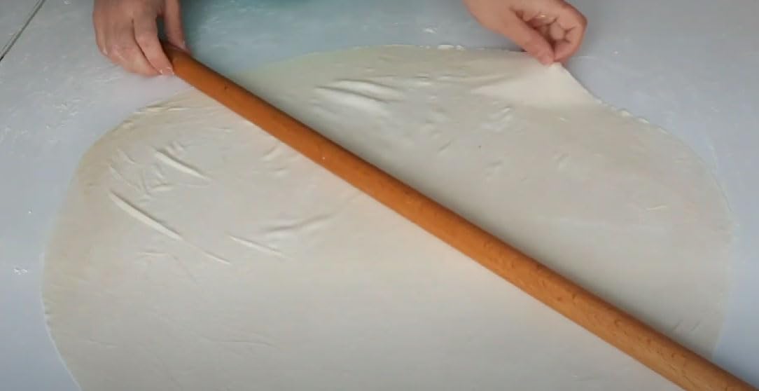 mattarello turco Oklava 80 cm - Lungo in legno di faggio per Yufka, Baklava, Börek & Pizza - Sottile per cucina turca