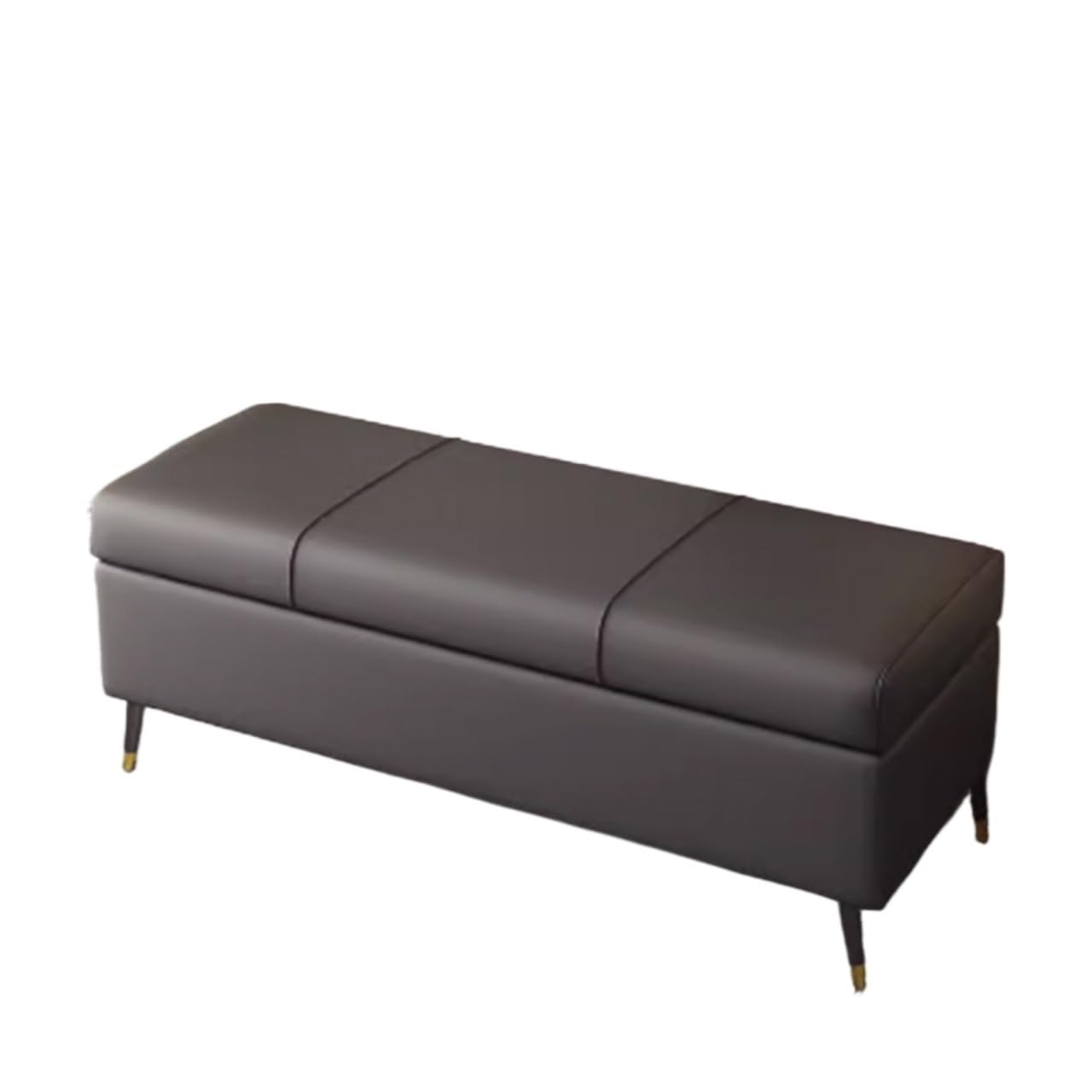 Banc d'entrée 40cm gris foncé avec assise confortable et meuble bas