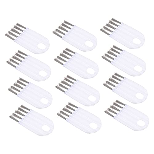 NULYLU 20pcs Lid Cleaning Brush Multi-use Household Cleaning Brush Bristle Scrubber Portable Daily for Grooves