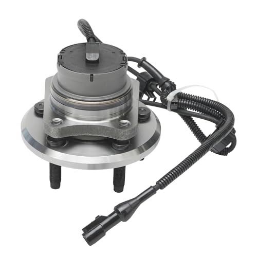 Image of Detroit Axle - Front 2pc Wheel Bearing Hubs for 2003-2005 Mercury Grand Marquis Lincoln Town Car Ford Crown Victoria, 2003-2004 Marauder, 2 Wheel Bearing and Hubs Assembly Set Replacement