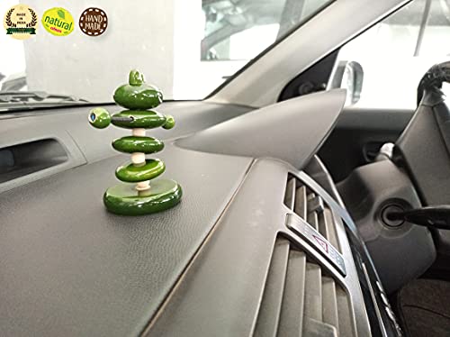 Image of A&A Kreative Wooden Jumbo Rattle Handcrafted for Toddler Kids Children (Frog)